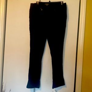 Black cuffed dress pants
